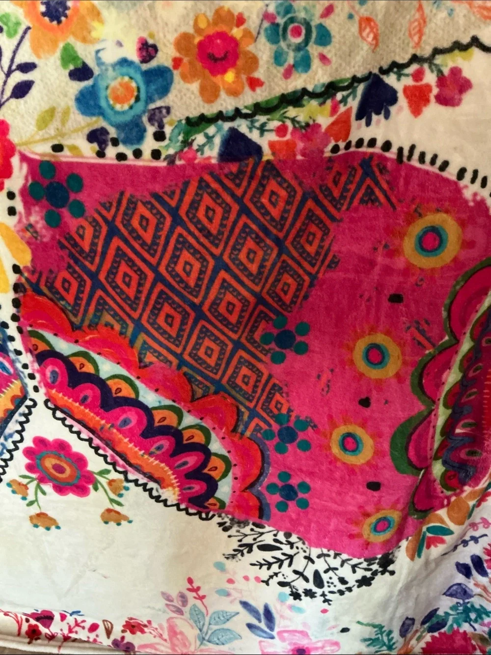 Natural Life Inspirational Butterfly Cozy Throw- Wall Hanging- Multicolor